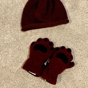 Bear Hat & Mitten set